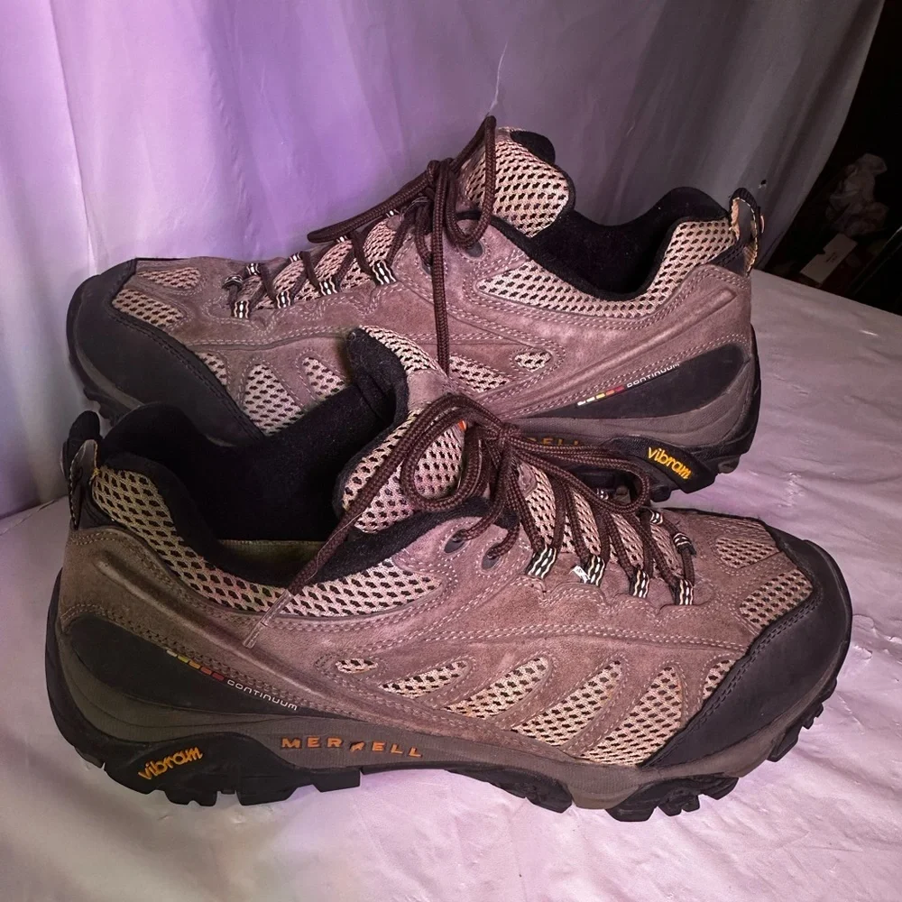 Merrell Taupe and Black Trail Shoes
